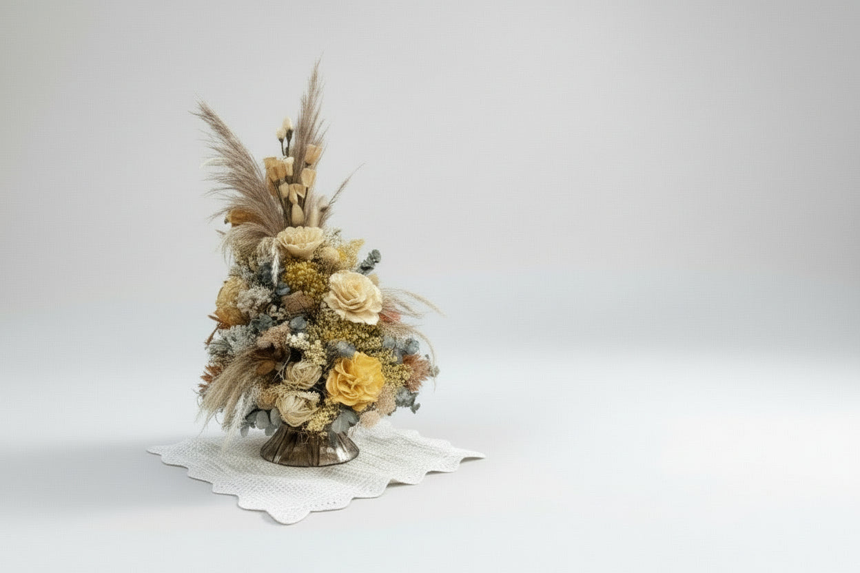 bouquet con un fondo blanco